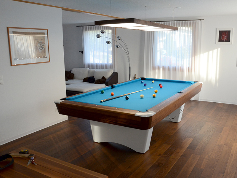 Pool Billardtisch Corona Esche braun Sport 64 Swissbillard Bern 